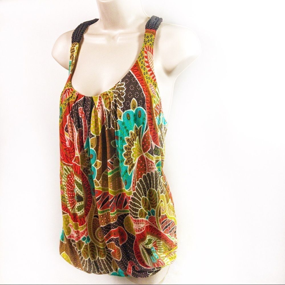 XXI Rope Strap Racerback Tank Sz S